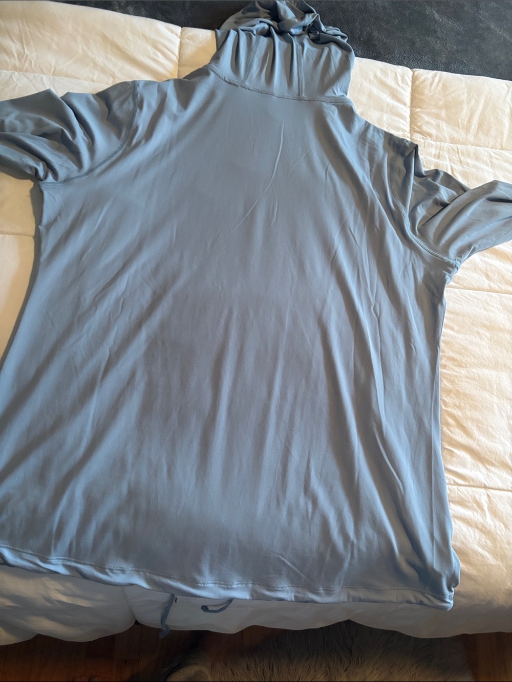 Mountain Hardwear Light Blue Hooded Long-Sleeve Pullover - Picture 6 of 8